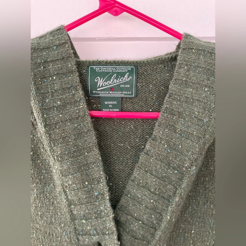 Woolrich | Angora Blend Hooded Sweater Vest Size XL - Picture 6 of 8